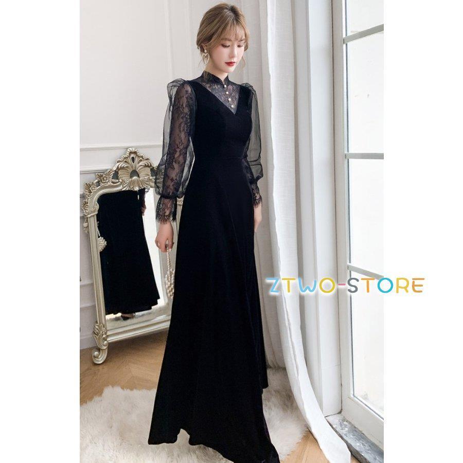 パーティードレス 結婚式 お呼ばれドレス 袖あり ロング 長袖 シースルー袖 ロングドレス 黒 大きいサイズ 3L 小さいサイズ 韓国 おしゃれ パーティードレス 結婚式 お呼ばれドレス 袖あり ロング 長袖 シースルー袖 ロングドレス 黒 大きいサイズ 3L 小さいサイズ 韓国 おしゃれ