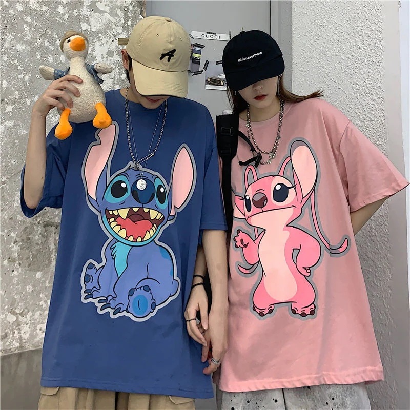 コットン2024カップルコーデステッチ半袖tシャツ女子学生ゆったり韓国版ヒップホップ半袖イントップス コットン2024カップルコーデステッチ半袖tシャツ女子学生ゆったり韓国版ヒップホップ半袖イントップス