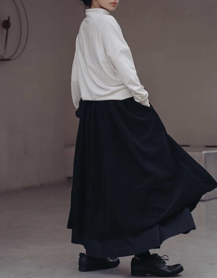 スタンドカラー ステッチ プルオーバー レディース トップス 長袖 ストリート シンプル カジュアル おしゃれ かっこいい 無地 秋 冬 通勤 通学 お出かけ 公園 休日 ショッピング S M L