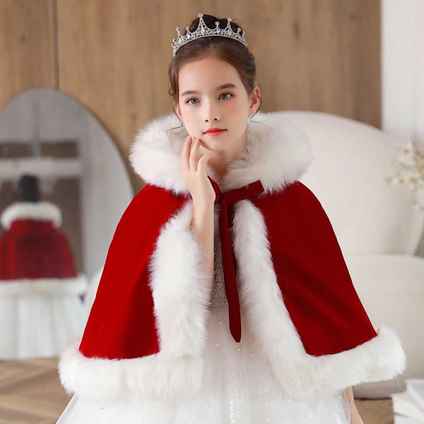 Qoo10] クリスマス ポンチョ ケープ ショール