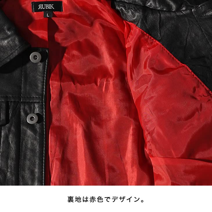 【本革】レザージャケット ライダースジャケット メンズ 革ジャン 本革ジャケット シングルライダース ダブルライダース リアルレザー リプロダクトレザー (ジョーカー) L Gジャンタイプ