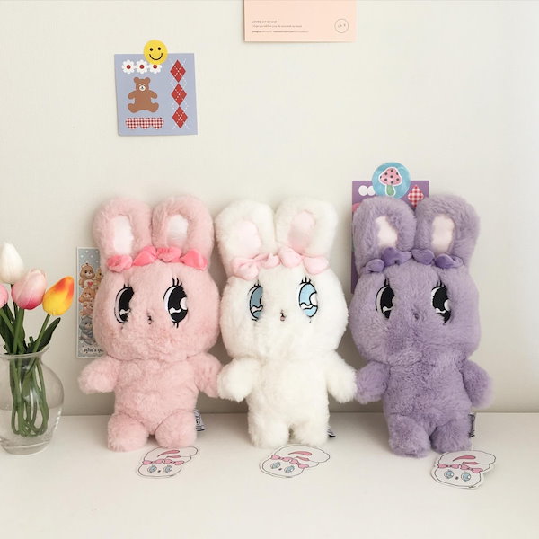 Qoo10] エスターバニー ぬいぐるみ花束3colo