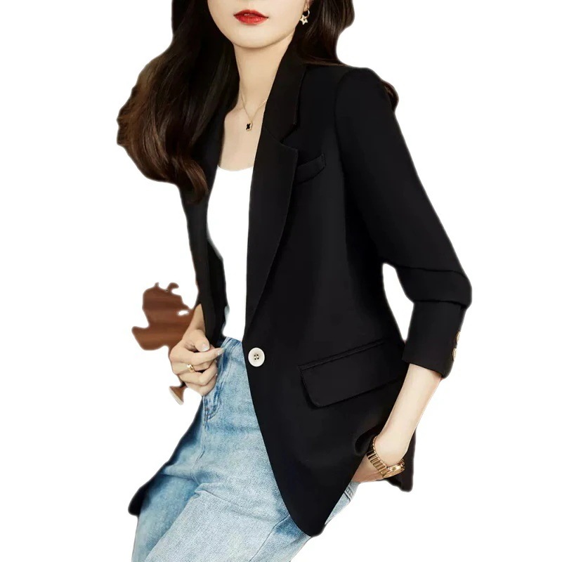 スーツ 新作カジュアルファッション 小さなブレザー ハイレベル長袖ミドル丈スーツ アウター スーツ 新作カジュアルファッション 小さなブレザー ハイレベル長袖ミドル丈スーツ アウター