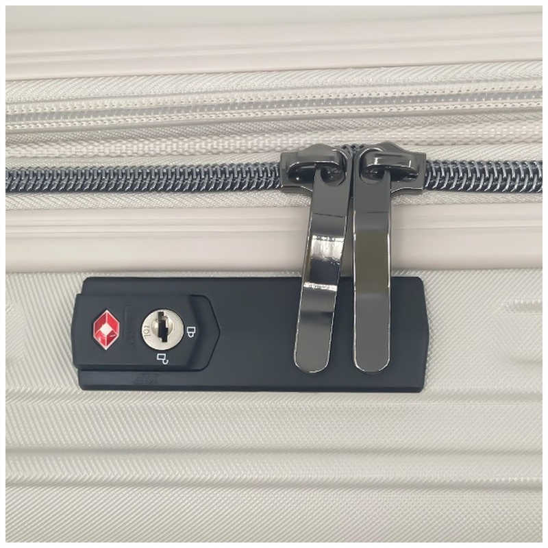 SAMSUFFIT　静穏キャスター スーツケース アイボリー [TSAロック搭載 /37(/43) L /1泊～2泊]　SS-0849-48IV