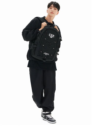 【codegraphy】 送料・関税込み ★ Label Point Backpack ★ CODEGRAPHY]☆25SS☆韓国人気☆Label Point Backpack
