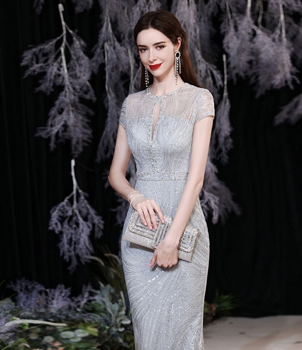 演奏会 結婚式 母親 イブニングドレス キラキラ ピアノ発表会 シルバー 灰色 袖付き ワンピース 半袖 タイト ステージドレス 二次会 パーティードレス ウエディング エレガント ドレス 大人 ピア 演奏会 結婚式 母親 イブニングドレス キラキラ ピアノ発表会 シルバー 灰色 袖付き ワンピース 半袖 タイト ステージドレス 二次会 パーティードレス ウエディング エレガント ドレス 大人 ピア