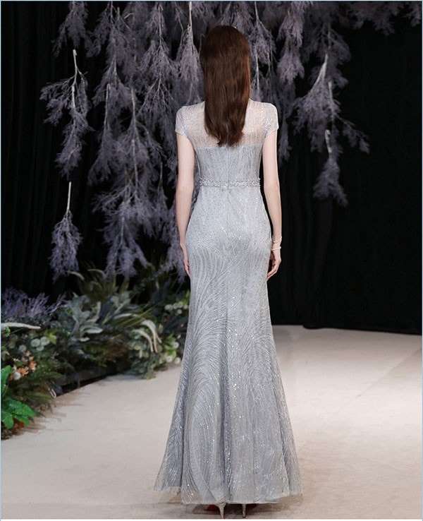 演奏会 結婚式 母親 イブニングドレス キラキラ ピアノ発表会 シルバー 灰色 袖付き ワンピース 半袖 タイト ステージドレス 二次会 パーティードレス ウエディング エレガント ドレス 大人 ピア 演奏会 結婚式 母親 イブニングドレス キラキラ ピアノ発表会 シルバー 灰色 袖付き ワンピース 半袖 タイト ステージドレス 二次会 パーティードレス ウエディング エレガント ドレス 大人 ピア