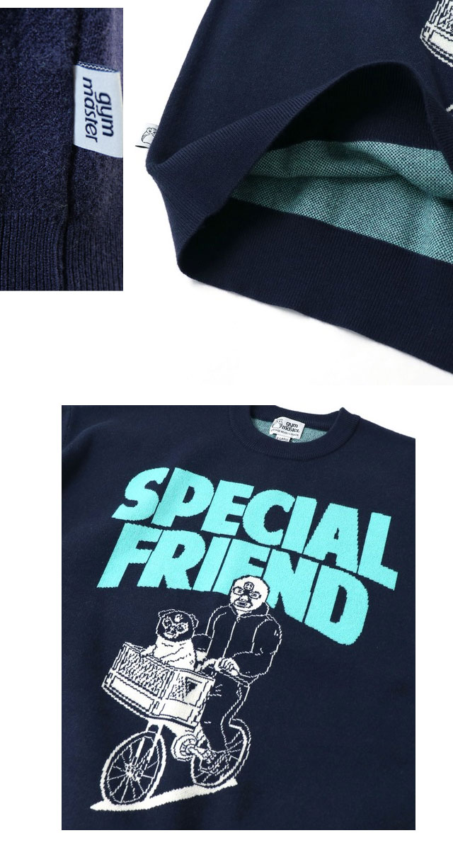 ジムマスター セーター ジャガードニットSPECIAL FRIENDクルーネック メンズ 長袖 レディース トップス アパレル カジュアル 丸首 服 覆面レスラー マスクマン 覆面犬 パグ G4217 ジムマスター セーター ジャガードニットSPECIAL FRIENDクルーネック メンズ 長袖 レディース トップス アパレル カジュアル 丸首 服 覆面レスラー マスクマン 覆面犬 パグ G4217