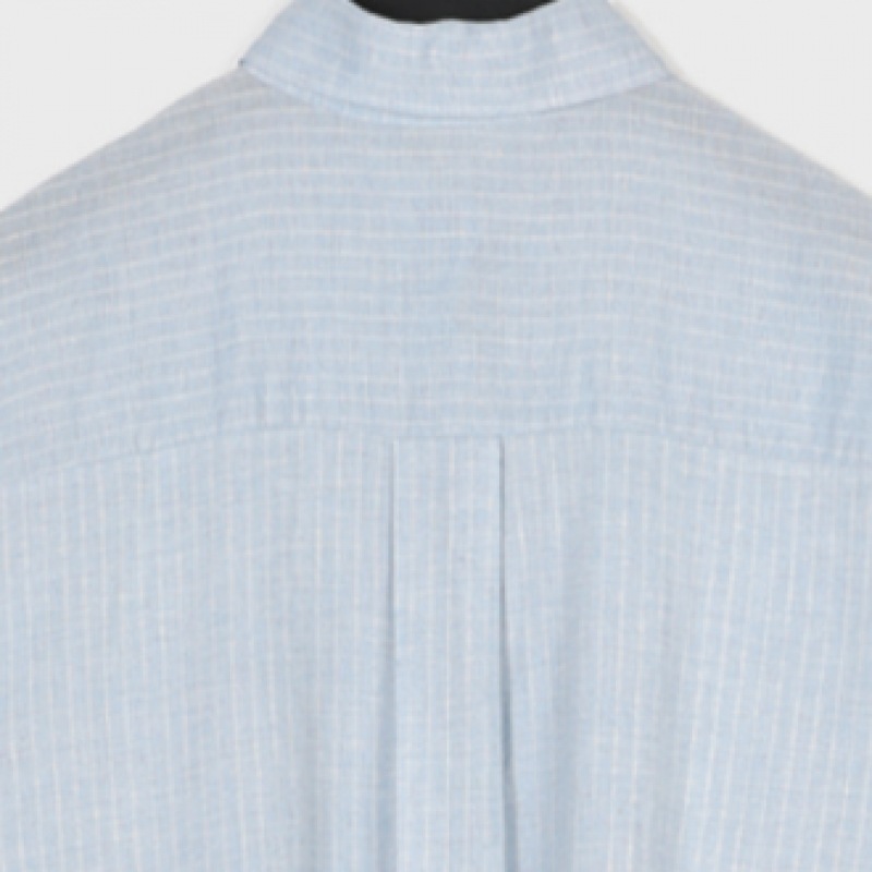 ブラックアップフォーキンサマーストライプルーズフィットシャツ