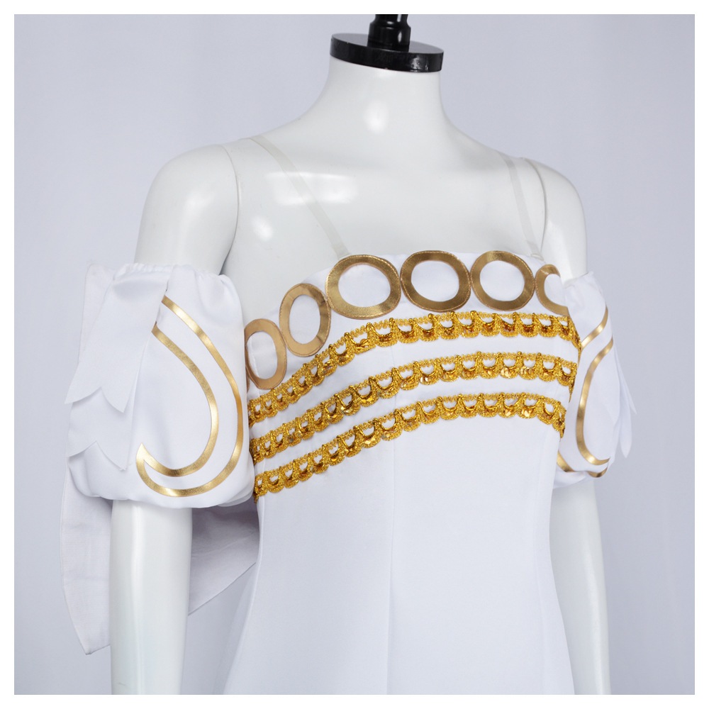 Monenjoy 美少女戦士セーラームーン クイーン・セレニティ 女王 礼服 コスプレ衣装 ステージ服 舞台衣装 コスチューム 変装 ワンピース 白色 Monenjoy 美少女戦士セーラームーン クイーン・セレニティ 女王 礼服 コスプレ衣装 ステージ服 舞台衣装 コスチューム 変装 ワンピース 白色