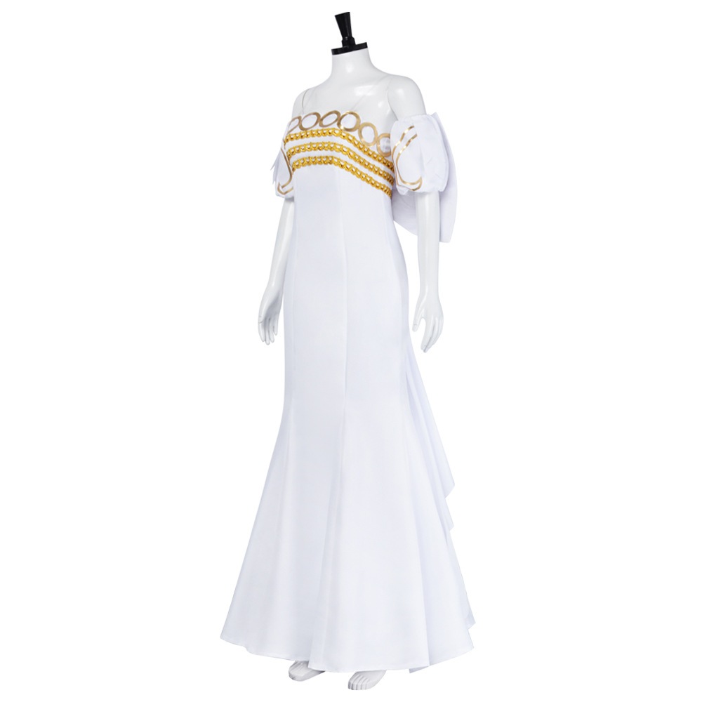 Monenjoy 美少女戦士セーラームーン クイーン・セレニティ 女王 礼服 コスプレ衣装 ステージ服 舞台衣装 コスチューム 変装 ワンピース 白色 Monenjoy 美少女戦士セーラームーン クイーン・セレニティ 女王 礼服 コスプレ衣装 ステージ服 舞台衣装 コスチューム 変装 ワンピース 白色