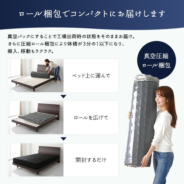 マットレス 単品 ダブル レギュラー ポケットコイル ブラック 日本製 国産 防ダニ 抗菌 防臭 1年保証 KIYORA マットレス 単品 ダブル レギュラー ポケットコイル ブラック 日本製 国産 防ダニ 抗菌 防臭 1年保証 KIYORA