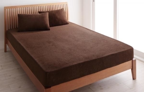 20色から選べる！365日気持ちいい！コットンタオルのカバーリング [ボックスシーツのみ] キング ワインレッド