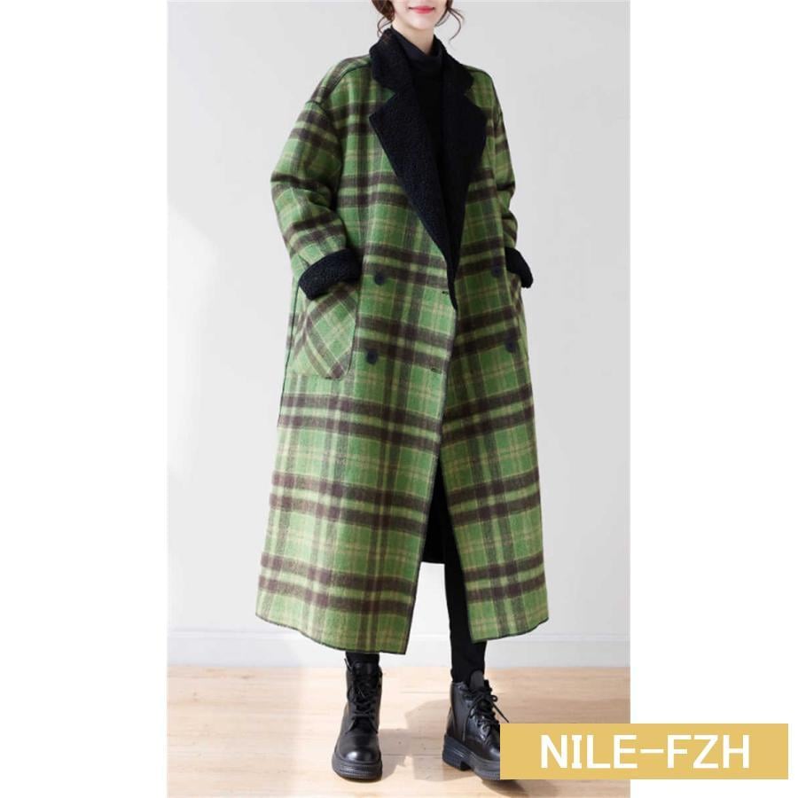 コート ロングコート レディース チェック柄 リバーシブル 裏ボア 裏起毛 厚手 ロング 切り替え カジュアル ボア アウター 前開き ボタン レトロ 新作 秋 冬 長 コート ロングコート レディース チェック柄 リバーシブル 裏ボア 裏起毛 厚手 ロング 切り替え カジュアル ボア アウター 前開き ボタン レトロ 新作 秋 冬 長