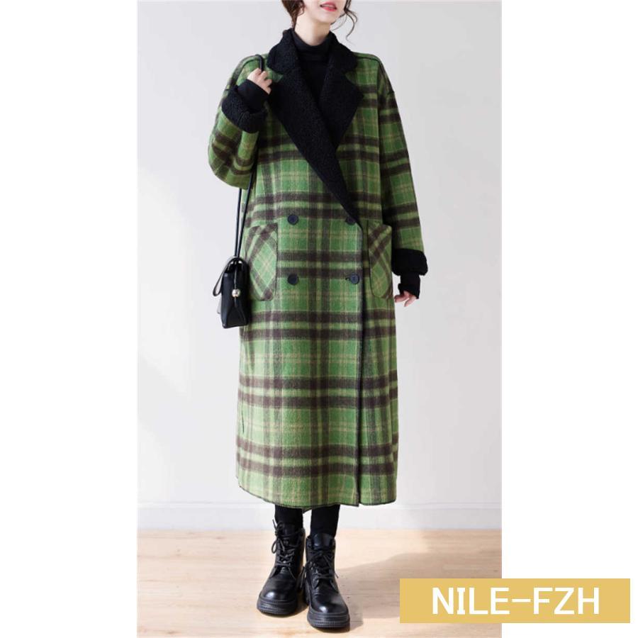 コート ロングコート レディース チェック柄 リバーシブル 裏ボア 裏起毛 厚手 ロング 切り替え カジュアル ボア アウター 前開き ボタン レトロ 新作 秋 冬 長 コート ロングコート レディース チェック柄 リバーシブル 裏ボア 裏起毛 厚手 ロング 切り替え カジュアル ボア アウター 前開き ボタン レトロ 新作 秋 冬 長