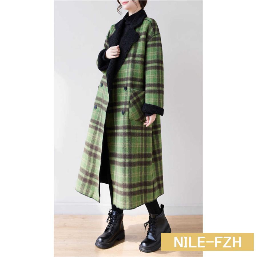 コート ロングコート レディース チェック柄 リバーシブル 裏ボア 裏起毛 厚手 ロング 切り替え カジュアル ボア アウター 前開き ボタン レトロ 新作 秋 冬 長 コート ロングコート レディース チェック柄 リバーシブル 裏ボア 裏起毛 厚手 ロング 切り替え カジュアル ボア アウター 前開き ボタン レトロ 新作 秋 冬 長