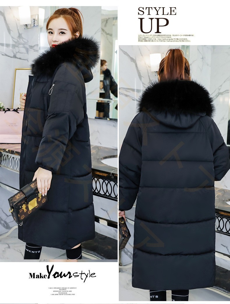 ダウンコート レディース 中綿 ジャケット ロング フード 春秋冬 コート 防寒