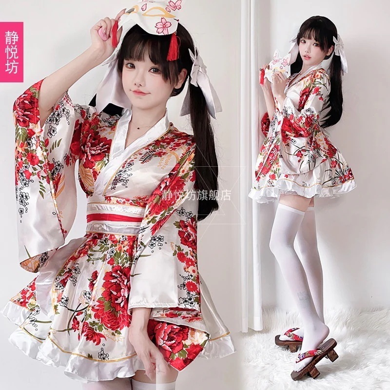 ロリータ 二次元 伝統的な着物 柄 改良型 浴衣 着物 レディース スーツ コスプレ衣装 韓国ファッション