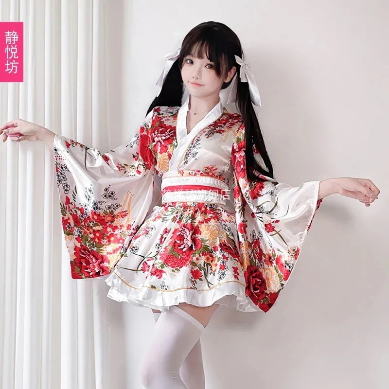 ロリータ 二次元 伝統的な着物 柄 改良型 浴衣 着物 レディース スーツ コスプレ衣装 韓国ファッション