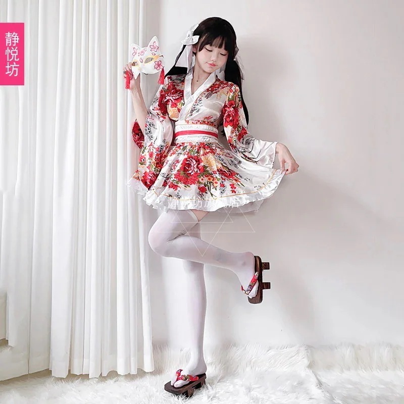 ロリータ 二次元 伝統的な着物 柄 改良型 浴衣 着物 レディース スーツ コスプレ衣装 韓国ファッション