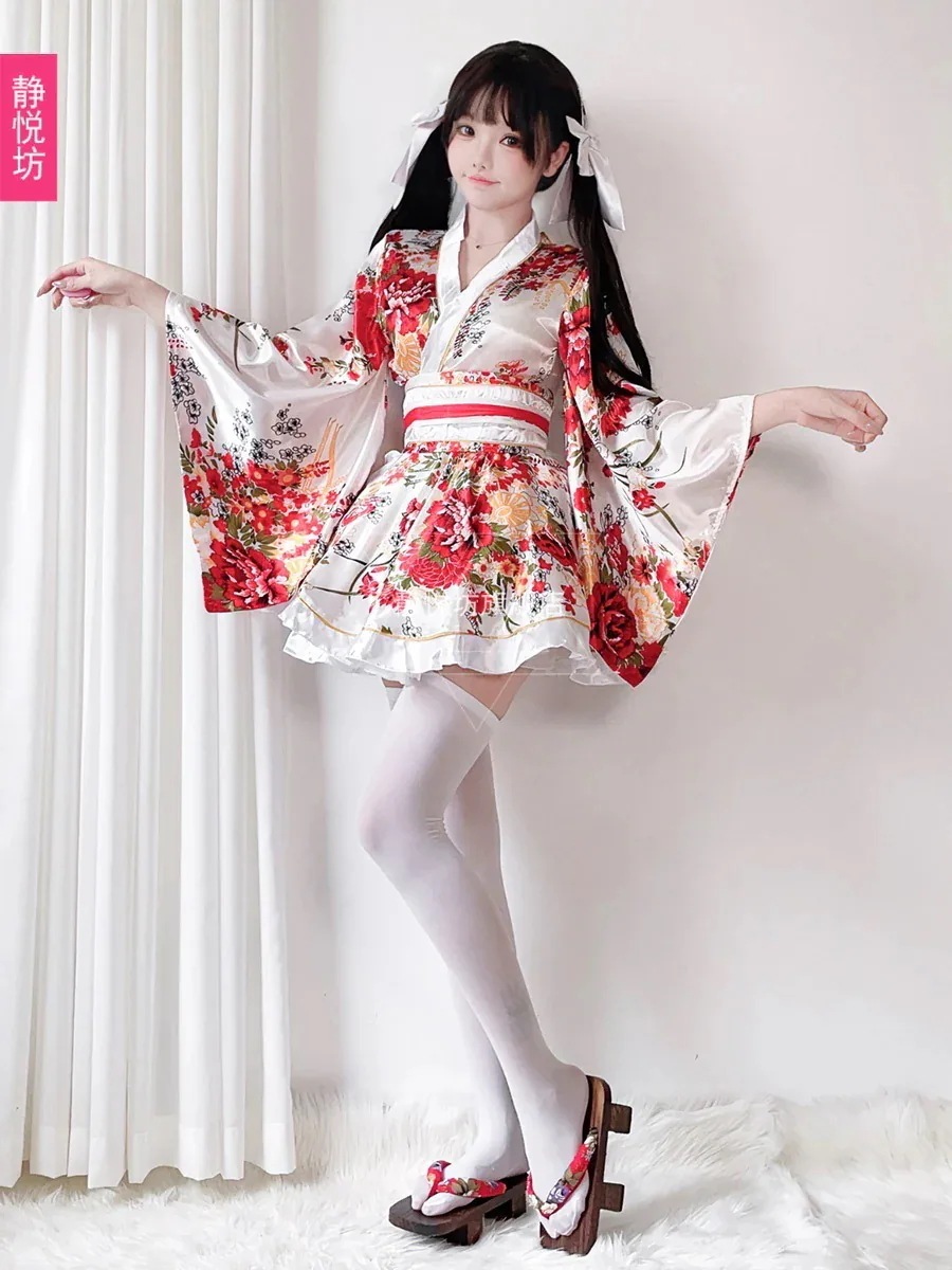 ロリータ 二次元 伝統的な着物 柄 改良型 浴衣 着物 レディース スーツ コスプレ衣装 韓国ファッション