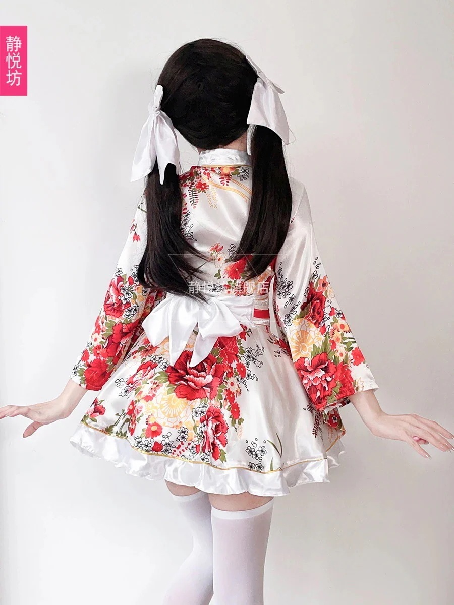 ロリータ 二次元 伝統的な着物 柄 改良型 浴衣 着物 レディース スーツ コスプレ衣装 韓国ファッション
