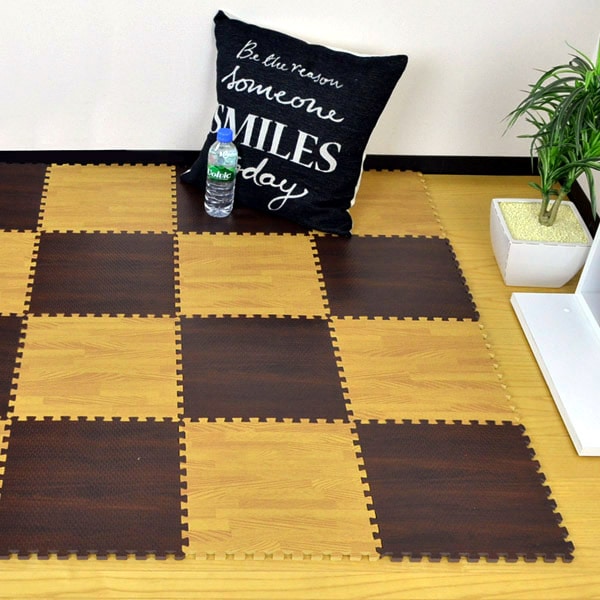 ジョイントマット 木目調 90枚入り 厚さ1cm 木目 マット ジョイント フロアマット タイルマット ジョイント式 パズルマット クッションマット 30cm 北欧 防音 衝撃緩和 保温 ジョイントマット 木目調 90枚入り 厚さ1cm 木目 マット ジョイント フロアマット タイルマット ジョイント式 パズルマット クッションマット 30cm 北欧 防音 衝撃緩和 保温