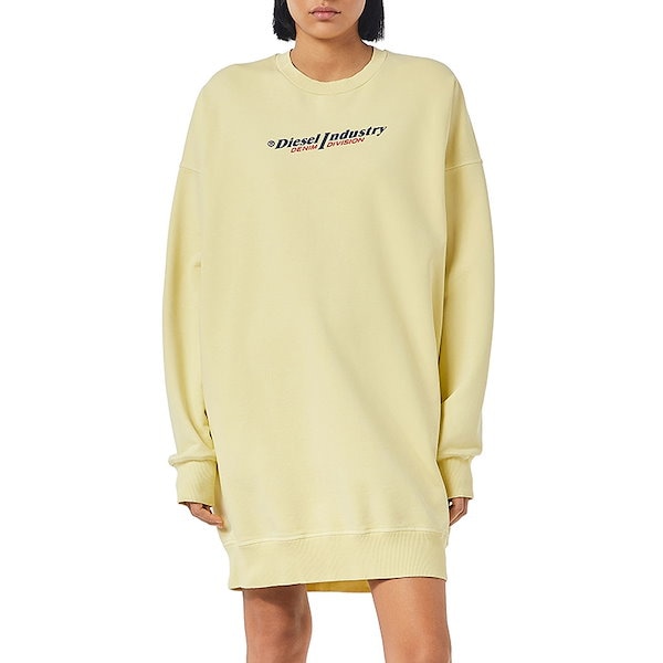 【新品】DIESELレディーススウェットワンピース Qoo10] DIESEL スウェットワンピース レディース D-R
