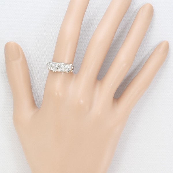 PT850 プラチナ リング 指輪 12号 ダイヤ 0.32 総重量約5.5g ジュエリー 中古 PT850 プラチナ リング 指輪 12号 ダイヤ 0.32 総重量約5.5g ジュエリー 中古