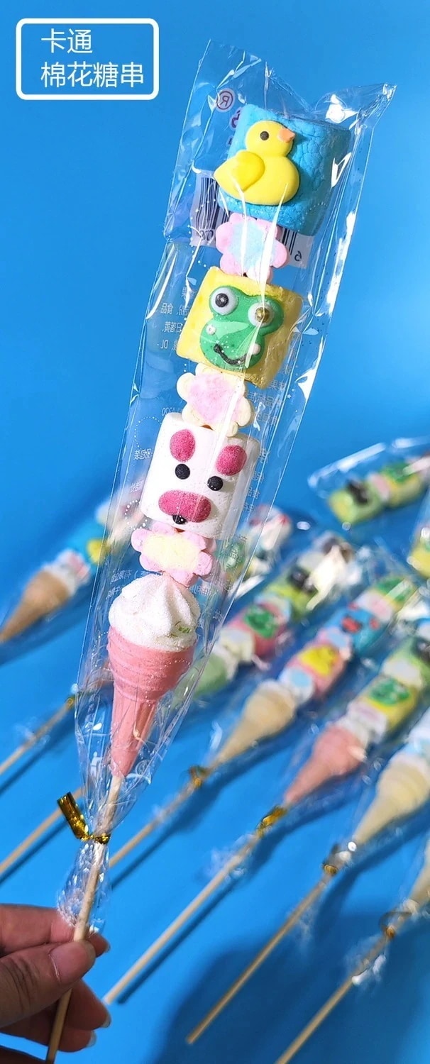 50/100Pcs クリスマスプレゼント 35cm串マシュマロロリポップロングポール漫画動物の形のかわいいスナック-X05 50/100Pcs クリスマスプレゼント 35cm串マシュマロロリポップロングポール漫画動物の形のかわいいスナック-X05