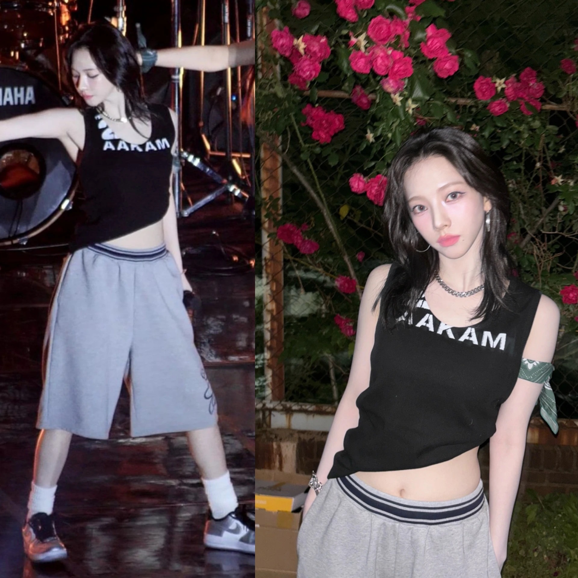 aespa カリナ 着用/EMBLEM HALF PANTS/ユニセックス/3カラー ☆aespa カリナ 着用！！【NYXX】EMBLEM HALF PANTS GRAY | もごつ