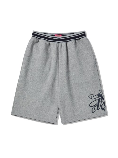 aespa カリナ 着用/EMBLEM HALF PANTS/ユニセックス/3カラー ☆aespa カリナ 着用！！【NYXX】EMBLEM HALF PANTS GRAY | もごつ