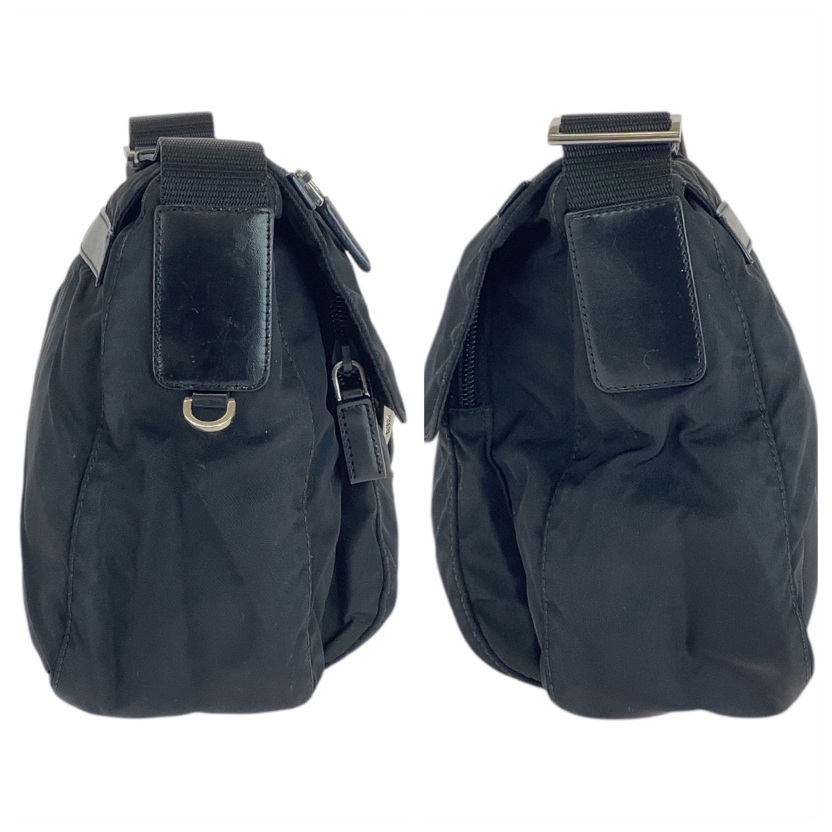 美品 テスート 三角ロゴプレート ブラック 黒 シルバー金具 ナイロン ショルダーバッグ メッセンジャーバッグ メンズ 501960 美品 テスート 三角ロゴプレート ブラック 黒 シルバー金具 ナイロン ショルダーバッグ メッセンジャーバッグ メンズ 501960