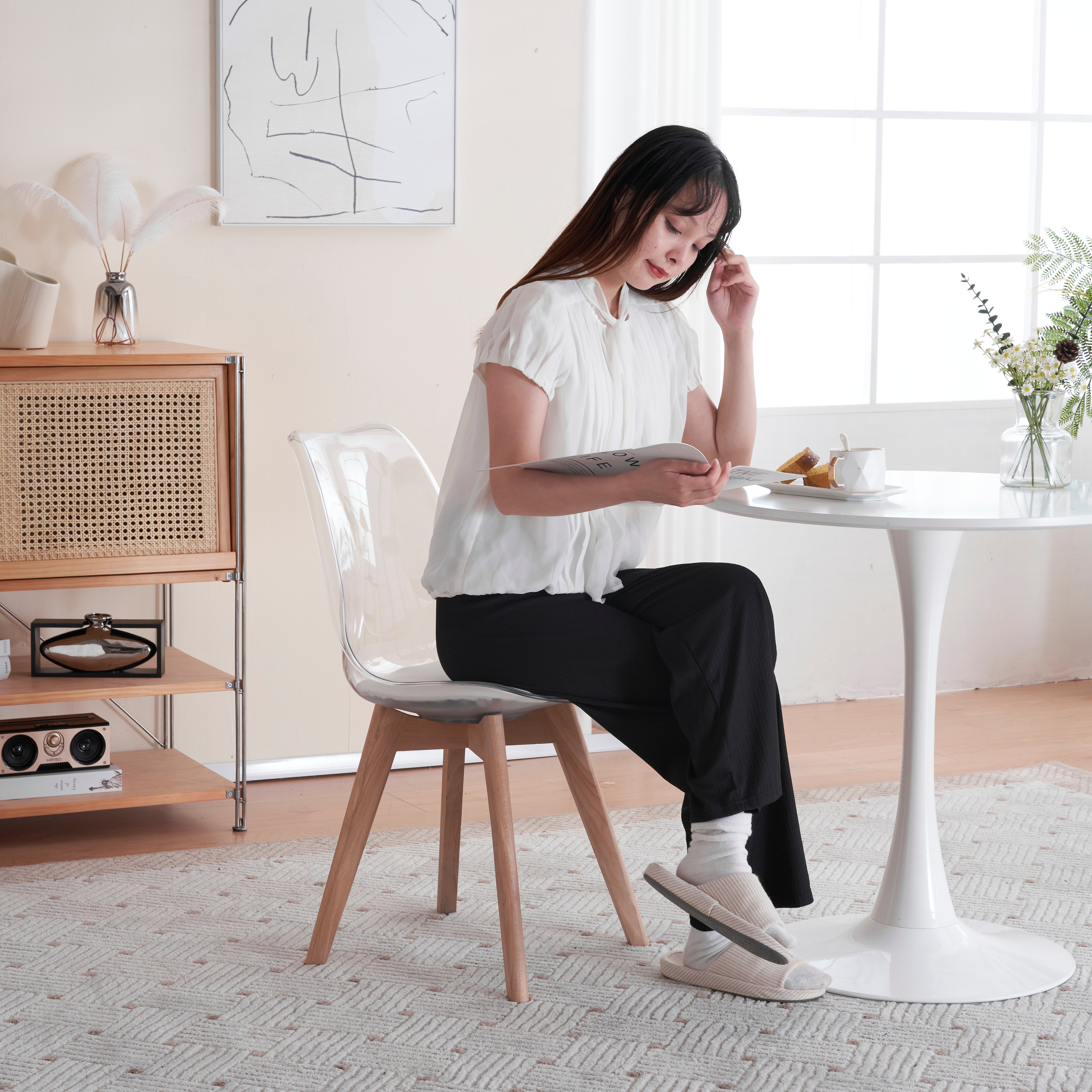 4脚セット ダイニングチェア 椅子 食卓椅子 背もたれ付き肘無チェア コンパクト ダイニングチェア4脚セット 椅子 イス食卓椅子背もたれ付き肘無チェア