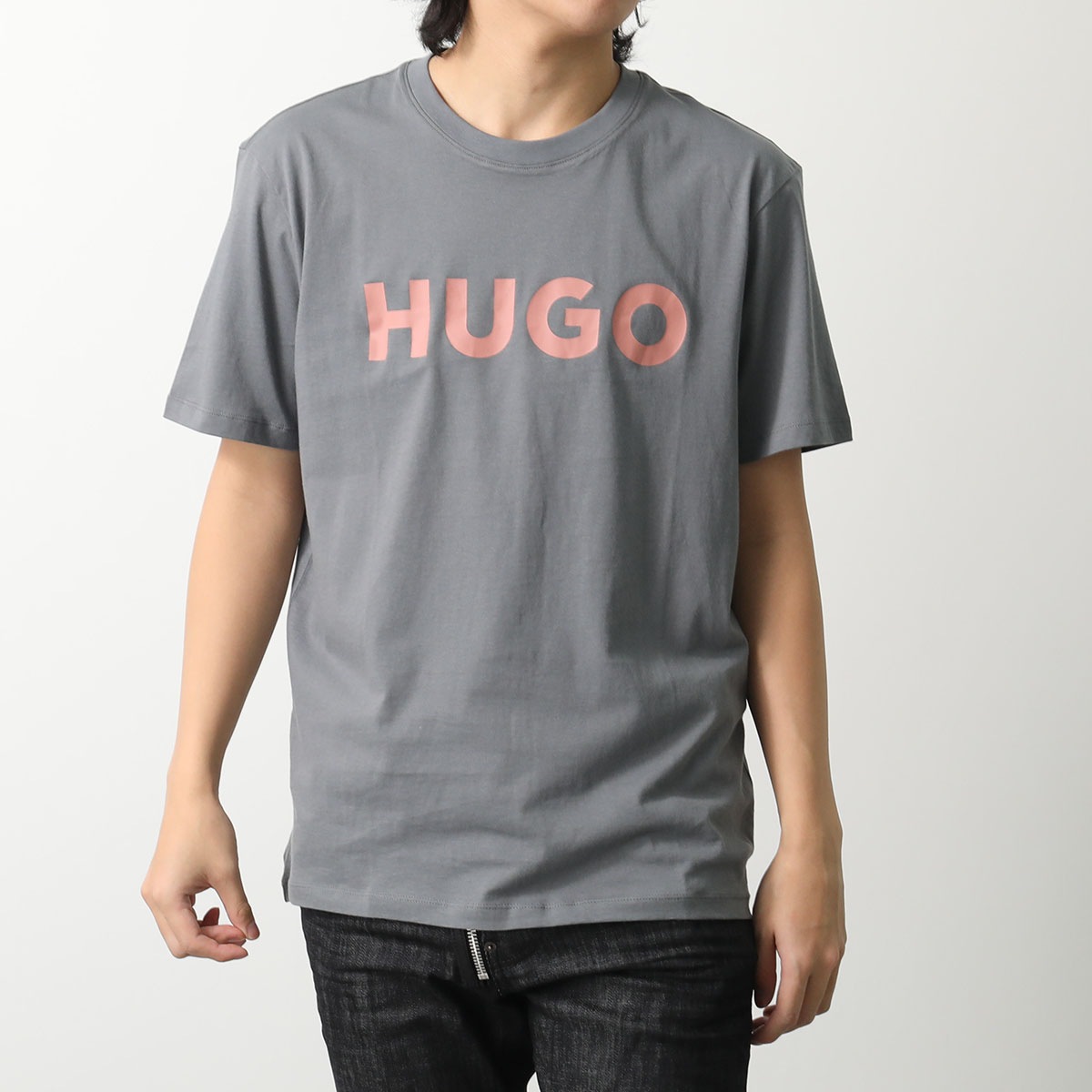 HUGO BOSS ヒューゴボス Tシャツ Dulivio デュリビオ 50467556 メンズ 半袖 コットンジャージー クルーネック ロゴ カラー5色