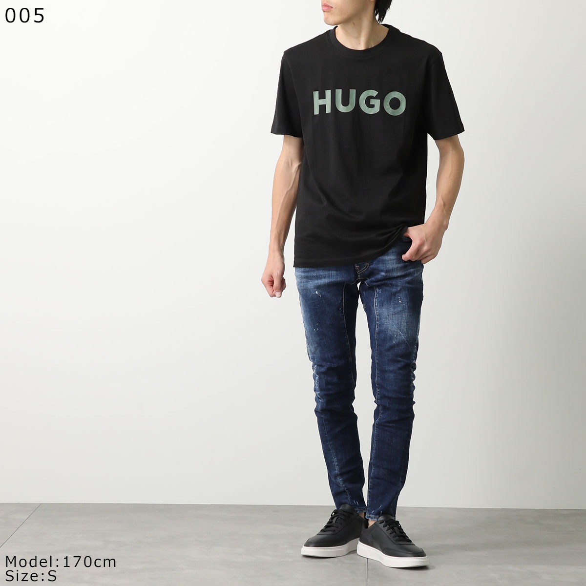 HUGO BOSS ヒューゴボス Tシャツ Dulivio デュリビオ 50467556 メンズ 半袖 コットンジャージー クルーネック ロゴ カラー5色