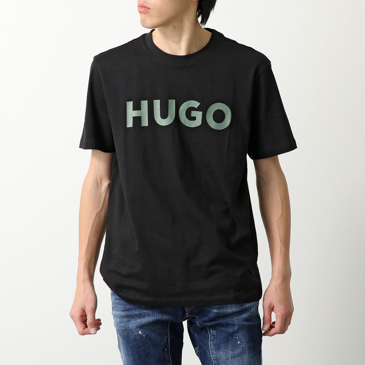 HUGO BOSS ヒューゴボス Tシャツ Dulivio デュリビオ 50467556 メンズ 半袖 コットンジャージー クルーネック ロゴ カラー5色
