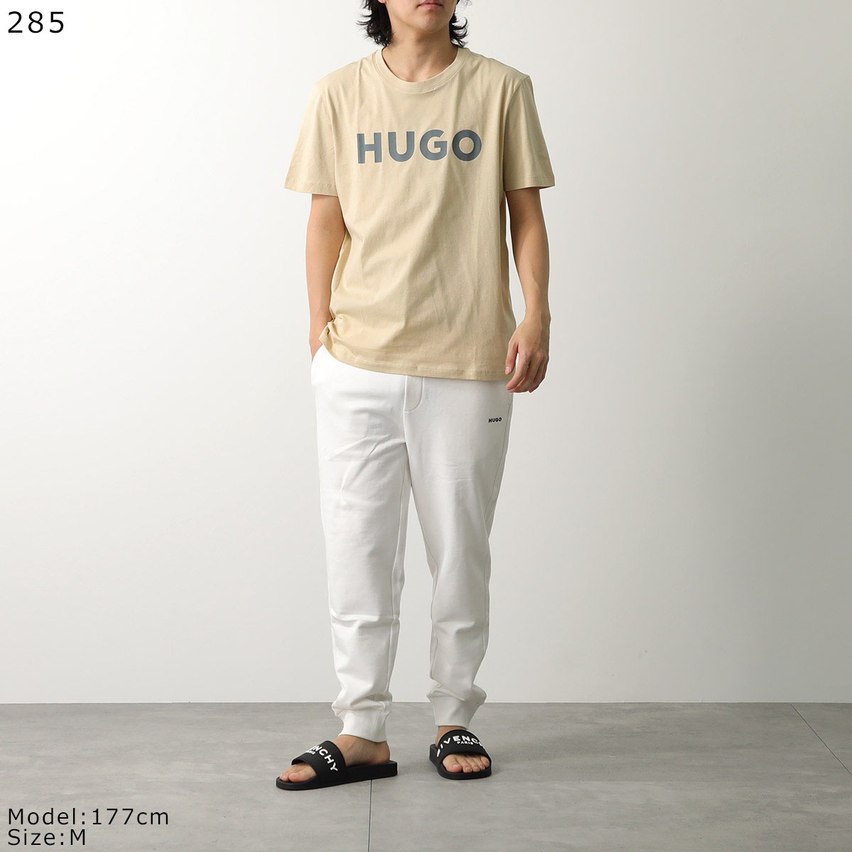 HUGO BOSS ヒューゴボス Tシャツ Dulivio デュリビオ 50467556 メンズ 半袖 コットンジャージー クルーネック ロゴ カラー5色