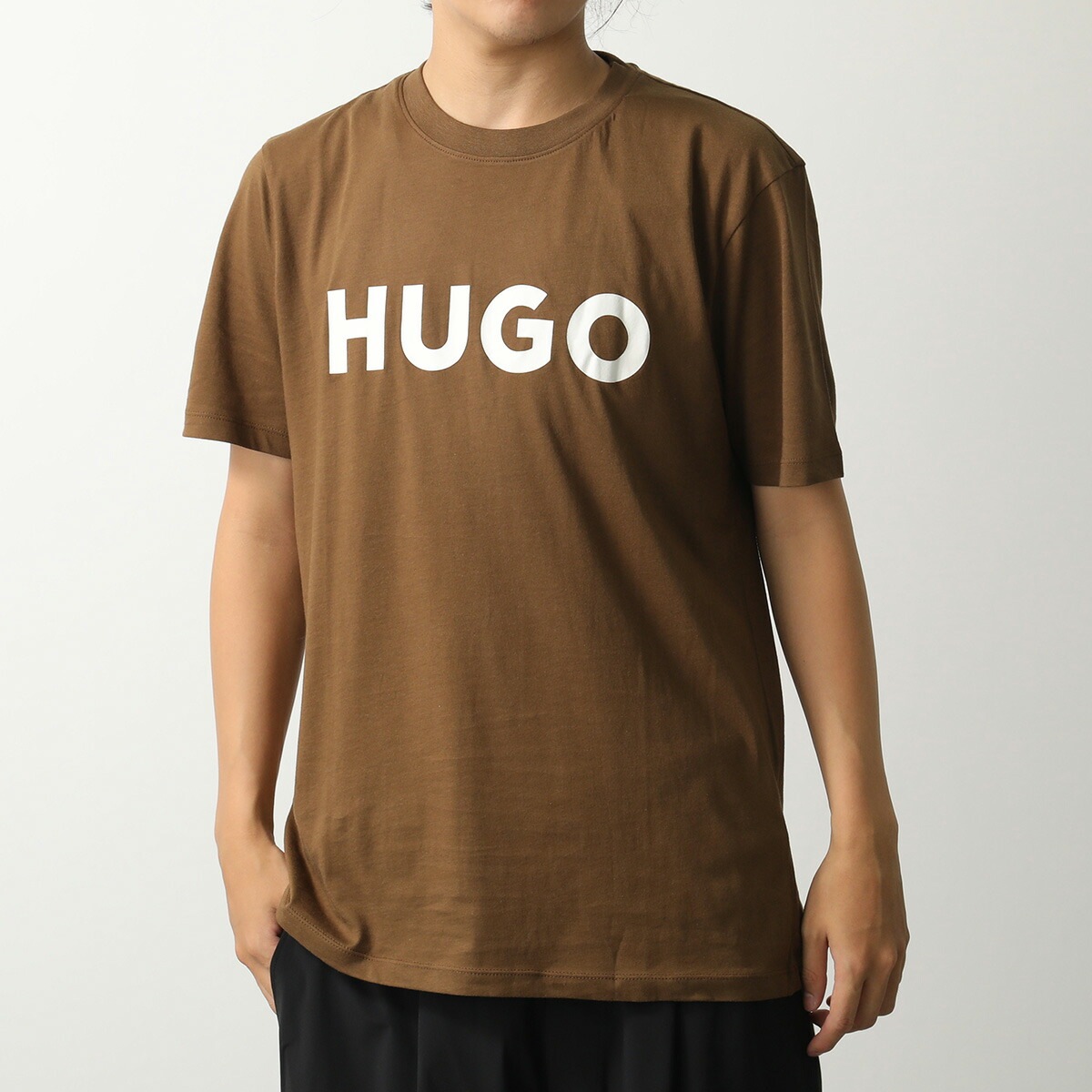HUGO BOSS ヒューゴボス Tシャツ Dulivio デュリビオ 50467556 メンズ 半袖 コットンジャージー クルーネック ロゴ カラー5色