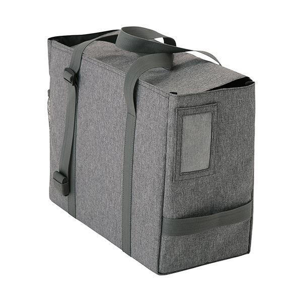 （まとめ）ナカバヤシ オリパクトオフィスキャリングトート グレー NOP-T01GY 1個(×5セット)