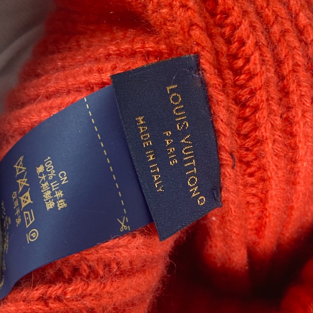 ニット帽 M77949 ビーニー・LV アヘッド. ビーニー 帽子 ニット帽 ニットキャップ カシミヤ レッド