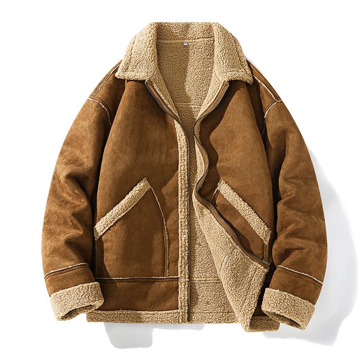 ムートンコート ボアコート 防寒着 ボアジャケット メンズ 冬物 厚手 裏起毛 暖かい かっこいい 保温 秋冬 アウトドア