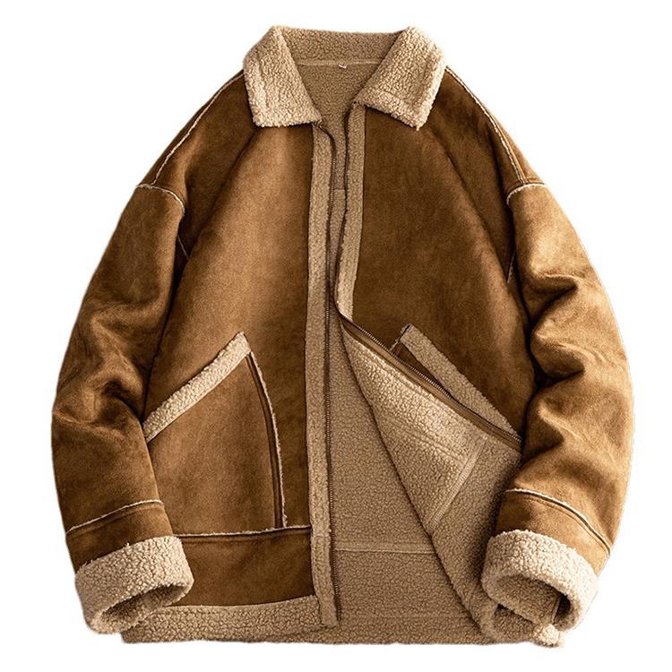 ムートンコート ボアコート 防寒着 ボアジャケット メンズ 冬物 厚手 裏起毛 暖かい かっこいい 保温 秋冬 アウトドア