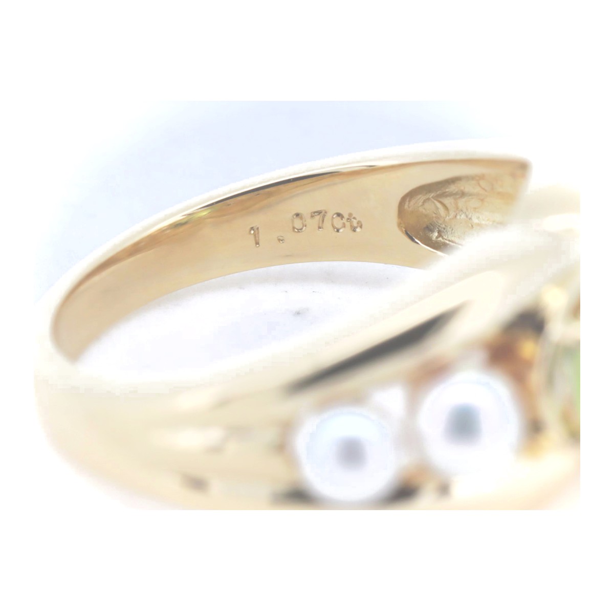 ぺリトッド パール リング 指輪 1.07ct 13号 K18YG(18金 イエローゴールド) 質屋出品