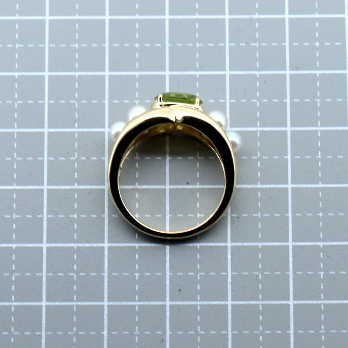 ぺリトッド パール リング 指輪 1.07ct 13号 K18YG(18金 イエローゴールド) 質屋出品