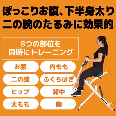 ホースライダー スクワット乗馬バイク フィットネス 負荷レベル12段階 ホワイト ホースライダー スクワット乗馬バイク フィットネス 負荷レベル12段階 ホワイト