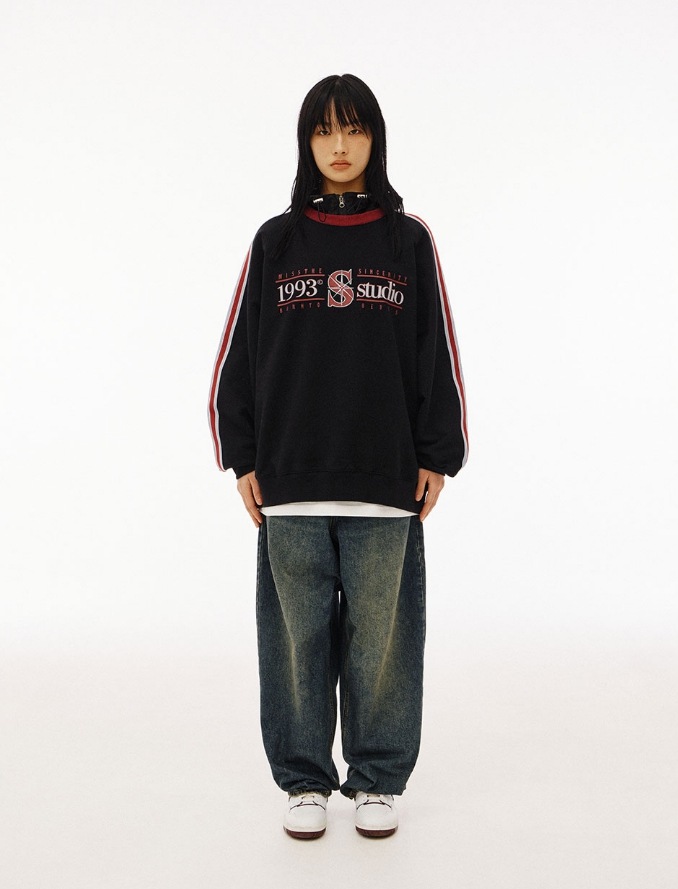 [1993studio] Star Trek Raglan Sweatshirt