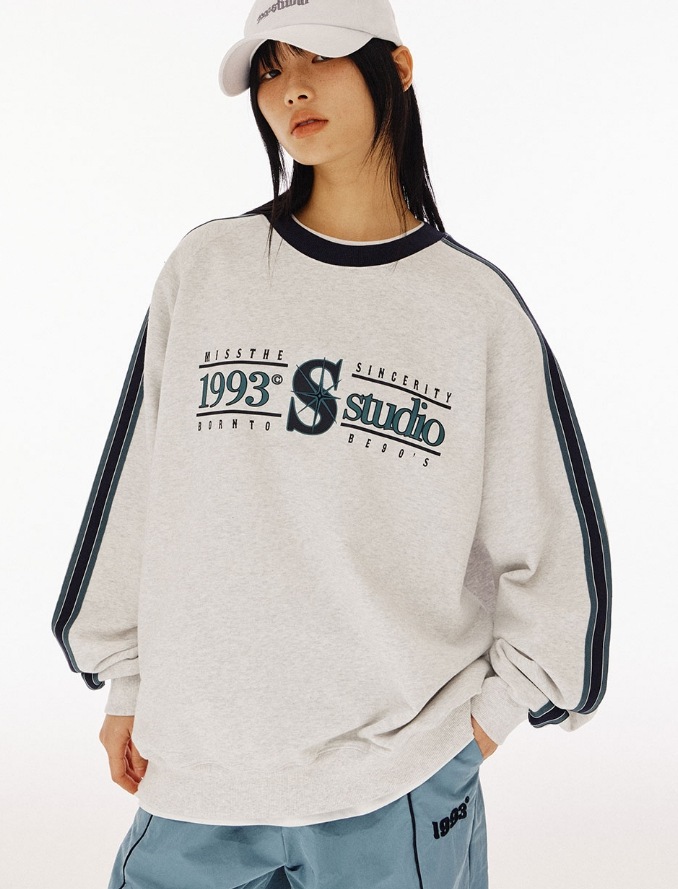 [1993studio] Star Trek Raglan Sweatshirt