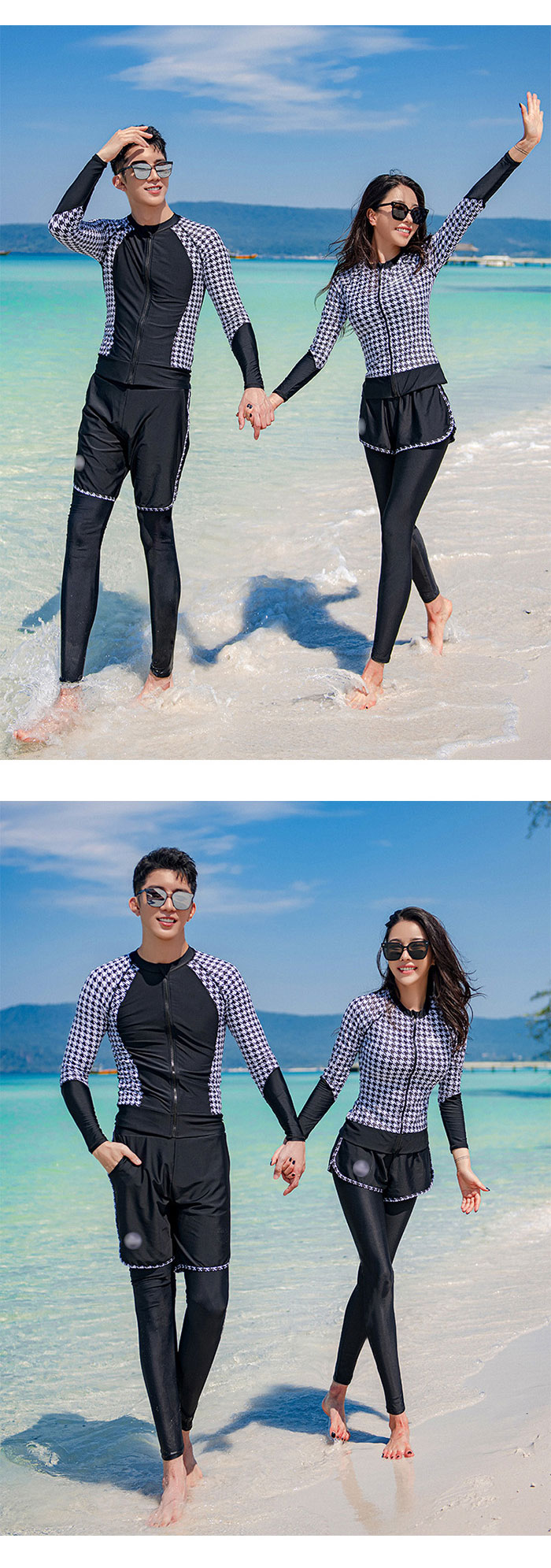 [3日内に発送]ラッシュガード 長袖 水着 セパレート レディース フィットネス水着 上下セット メンズ スイムウェア 大きいサイズ タンキニ 体型カバー 男 女 日焼け防止 服 UVカット 吸水 速