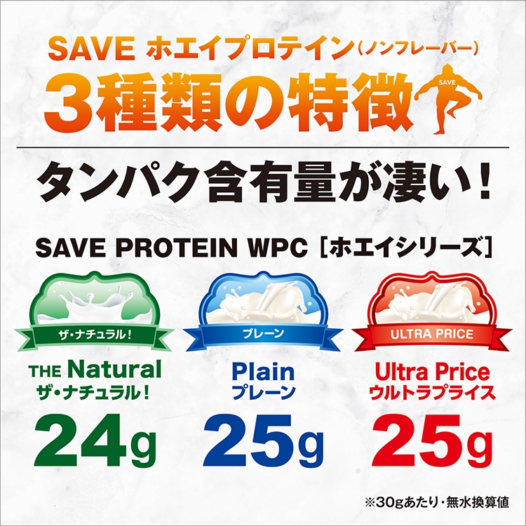 ホエイプロテイン プレーン 5kg 人口甘味料香料 無添加 SAVEプロテイン ( 5kg )